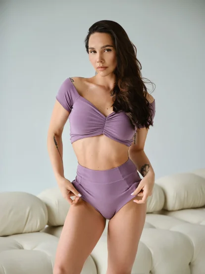 Top VENERA UPGRADE VELVET PLUM